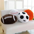 thumbnail image 4 of Football Sports Pillow, Fluffy Soft Soccer Ball Stuffed Toys, Decorative Football Pillow Cushion Throw Pillow, Durable Sport Basketball Plush Toys, Plush Pillow Toys Gift for Kids, 4 of 7