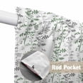 thumbnail image 4 of Green Grey Botanical Swag Valances for Windows, Kitchen Window Curtains Over Sink, Spring Floral Summer Farmhouse Window Treatment Curtains for Living Room/Bedroom Curtains 2 Panel Sets 36"x45", 4 of 8