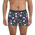 thumbnail image 2 of Bingfone Floral Rabbit Men's Underwear - Casual Stretch Boxer Briefs-XX-Large, 2 of 7