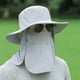thumbnail image 2 of Sombrero de ala ancha con solapa de cuello desmontable y cubrebocas para hombre y mujer, ideal para pesca, viajes al aire libre, 2 of 7