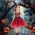 thumbnail image 5 of HCNTES Girls Tutu Dress for Halloween with Witch Broom and Witch Hat Dress Up Dresses Set(Style4,3-4 Years), 5 of 7