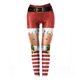thumbnail image 1 of 1pc Leggings estampados navideños Moda Stretch Slim Skinny Pants Pantalones deportivos, 1 of 5