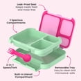 thumbnail image 5 of Bentgo Kids Stow & Go Lunch Box with Built-In Utensil, Leak-Proof Design, Removable Tray, Portion-Perfect Compartments for Kids and Teens (Strawberry), 5 of 6