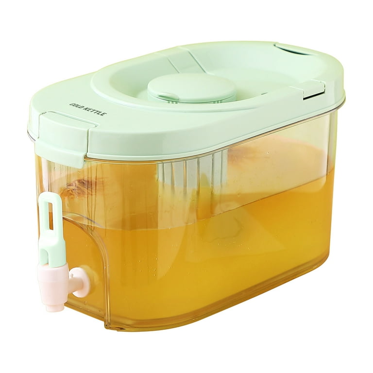 Beverage Dispenser 4L Water Container For Fridge Cold Kettle With Faucet