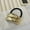 Gold, variant on Summercome Metal Hair Tie Ponytail Hair Cuff, Women's Glossy Double Arch Ponytail Hair Tie, Gold Metal Fashion Ellipse Elastic Hair Band, Geometric Hollow Head Wear, Retro Temperament Headband, Gold
