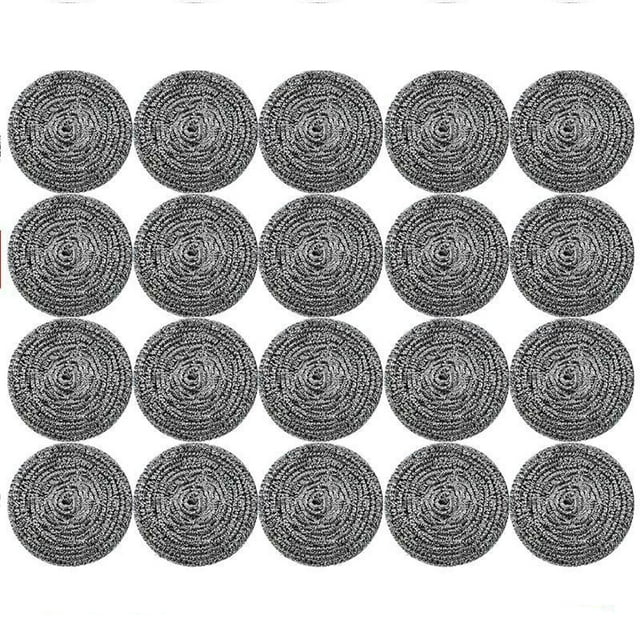 20Pack Stainless Steel Sponges - Stainless Steel Scouring Pad