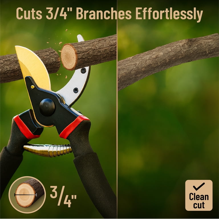 Mr. Pen- Pruning Shears, Garden Shears, 8" Professional, Titanium Blade,  Garden Scissors, Gardening Shears