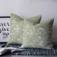 thumbnail image 2 of 24x24 Pillow Covers Set of 2, Sage Green Spring Floral Square Throw Pillow Covers for Couch/Sofa/Living Room, Elegant Pastoral Flowers Decorative Soft Pillowcases for Couch Throw Pillows, 2 of 7