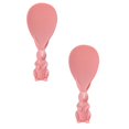 thumbnail image 1 of Oleegame 2PC Stainless Steel Cutlery Set Cute And Creative Rabbit Can Be Vertical Non Stick Rice Spoon Rice Shovel Straw Plastic Rice Spoon Red, 1 of 9