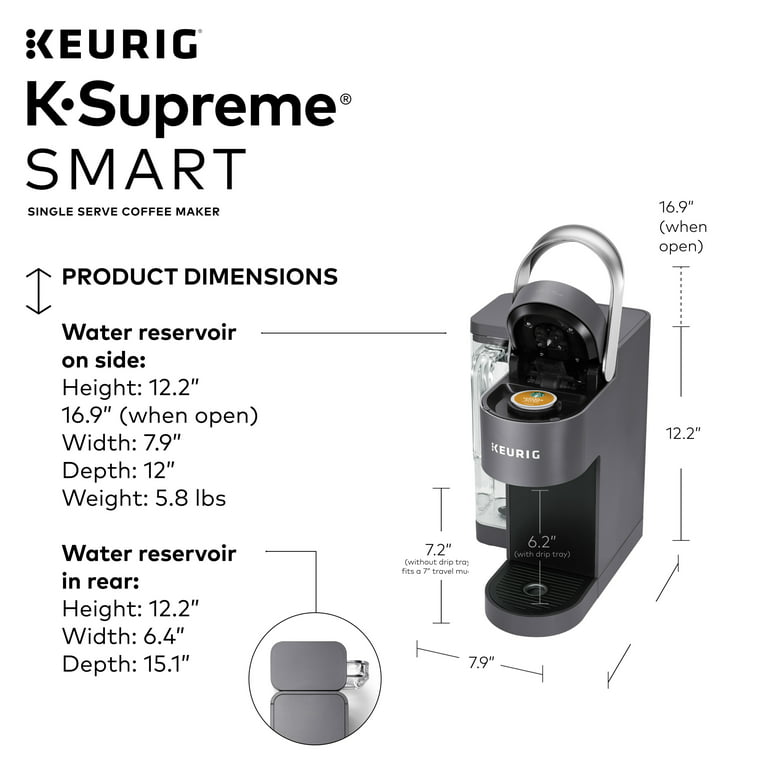 Cafetera K-Supreme SMART de una porción compatible WiFi – Keurig – Segunda  que Barato