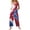 Blue(American Flag Stars), variant on 4th of July Womens Jumpsuit Independence Day American Flag Stars Sleeveless Wide Leg Jumpers Loose Fit Adjustable Strap Overalls Jumpsuits Fashion Wide Leg Jumpers Royal Blue L
