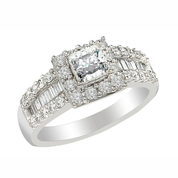 Gemma Princess Cut CZ Engagement Ring Womens Ginger Lyne Collection 9