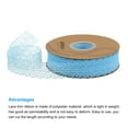 thumbnail image 3 of Uxcell 1.18" Wide 50 Yard Lace Ribbon Floral Pattern Blue Lace Trim Ribbon, 3 of 5