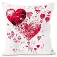 thumbnail image 1 of Funda de almohada romántica de San Valentín con forma de corazón para sofá y sala de estar. Material de poliéster suave para decoración festiva. Fácil de limpiar y mantener., 1 of 2