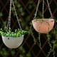 thumbnail image 2 of Bewildely Maceta colgante, cesta para colgar plantas y flores, mano de obra fina, accesorios para el hogar, decoraciones, cestas de orquídeas para Patio Jardín y Patio Rosa Bewildely HA080158-03B, 2 of 6