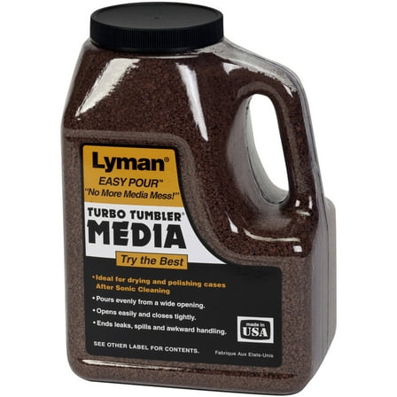 Lyman Turbo Brass Cleaning Media Treated Tufnut (Walnut) Small Easy Pour Jug 3 lb