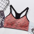 thumbnail image 2 of Sports Bra for Women Space Dye Racerback Removable Pads for Yoga Running Fitness Workout, 2 of 5