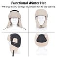 thumbnail image 5 of KANCOKIT Unisex Winter Trapper Hat with Ear Flaps, Warm Winter Russian Aviator Ushanka Ski Cap for Men Women, Yellow, 5 of 6
