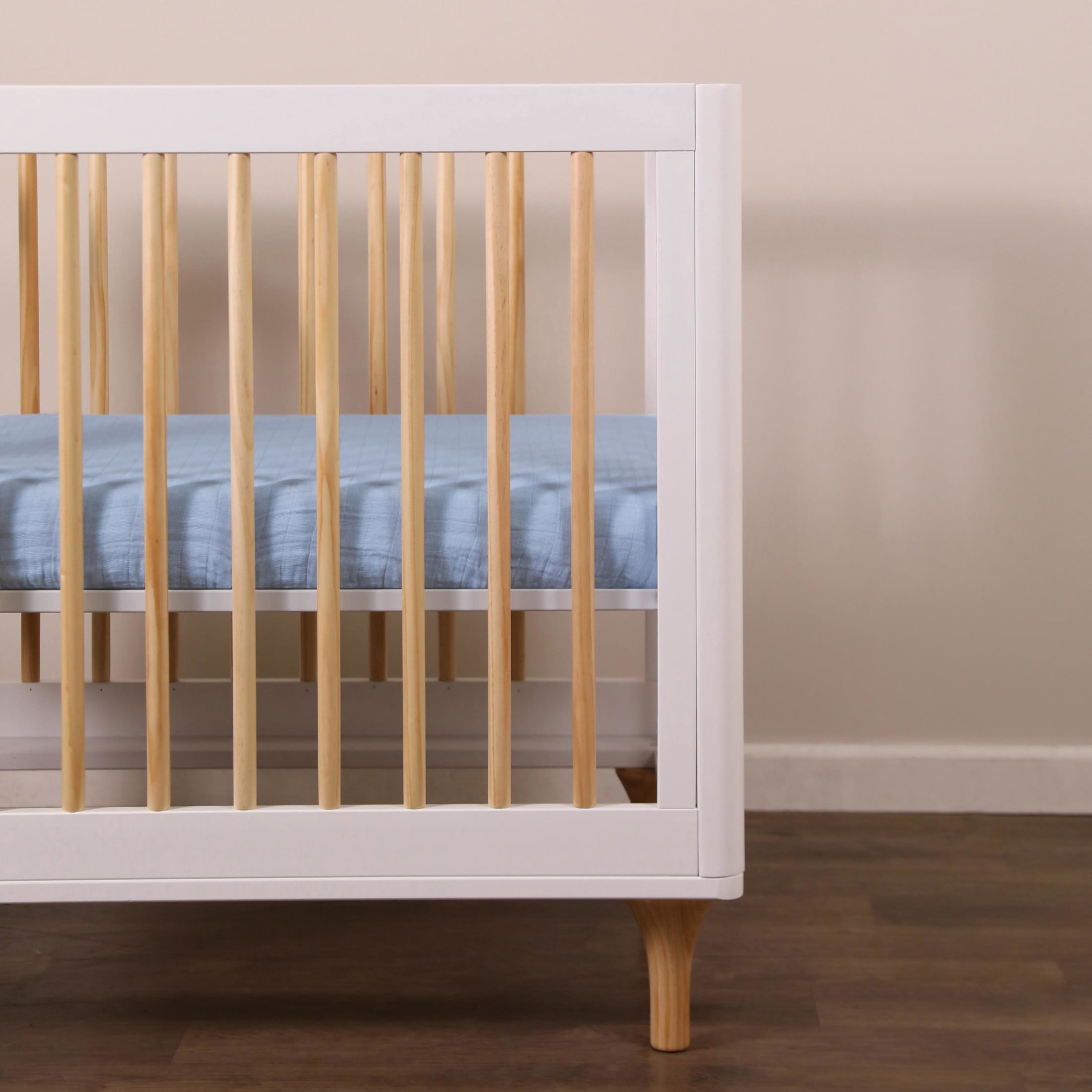 Babyletto Mini Crib Sheet in GOTS Certified Organic Muslin Cotton
