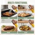 thumbnail image 6 of 2-Pack Refillable Glass Oil Sprayer Bottles with Cleaning Brush — Stainless Steel Nozzle Mister for Air Fryer, Salad Dressing & Grilling, Includes Funnel and Oil Brush, 6 of 8