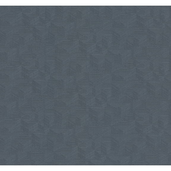Warner Naila Indigo Geo Weave Wallpaper
