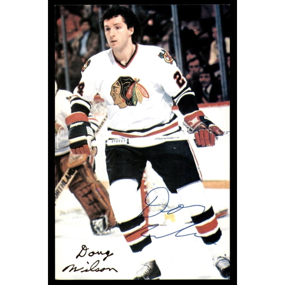 Doug Wilson Autographed 3.5x5.5 Postcard Chicago Blackhawks SKU #252081