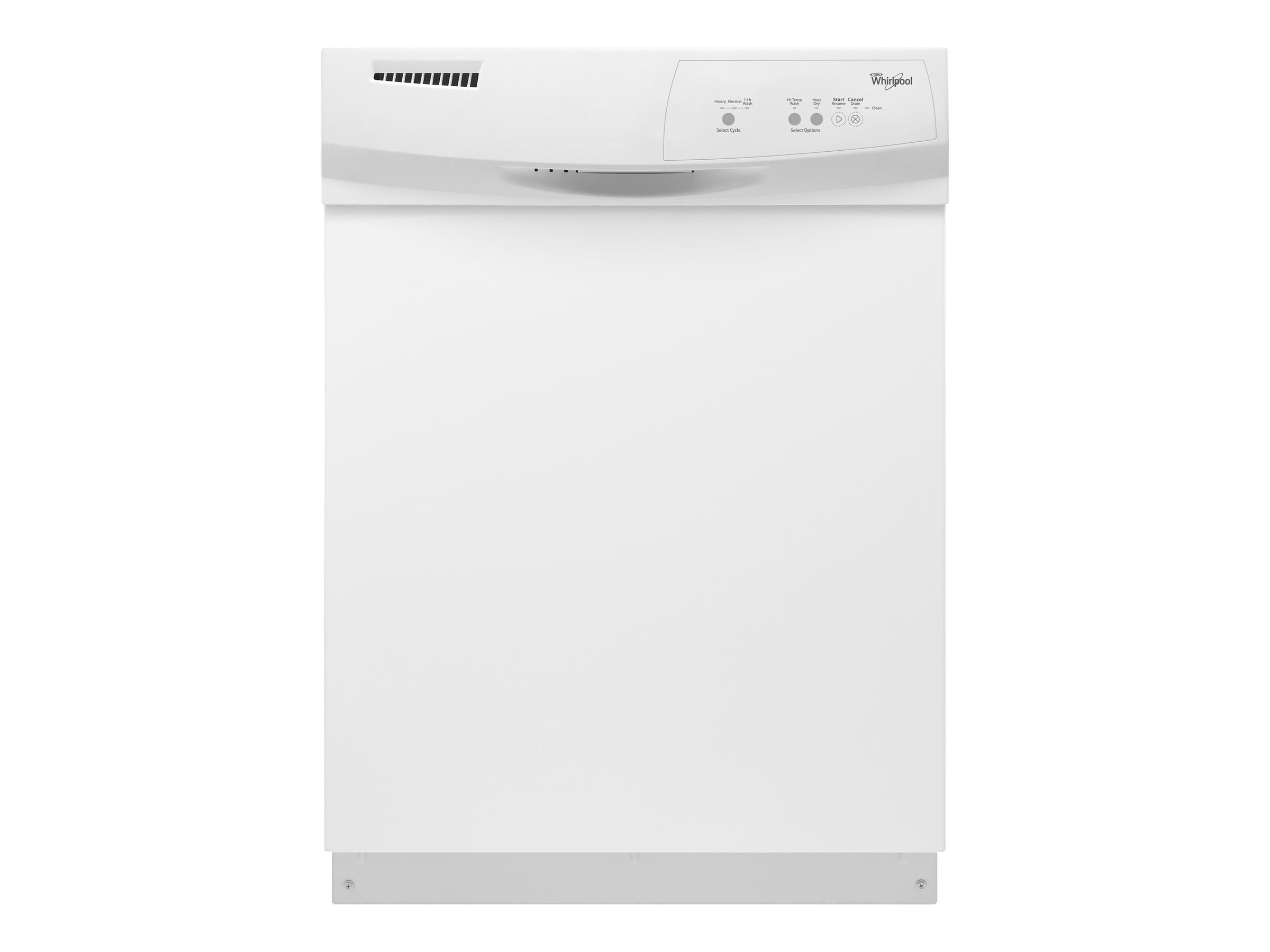 Whirlpool WDF111PABW Dishwasher builtin Niche width 24 in depth 24 in height 34
