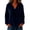 Navy-fall season sweatshirt, variant on Aboser Womens Retro Velour Hoodies Dressy Casual Long Sleeve Pullover Tops Comfy Soft Velvet Sweatshirt Fall V Neck Hoodie with Pocket