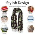 thumbnail image 6 of Shawl Wraps for Women - Skulls Gold Chains Dollar Oversized Fall Winter Fashion Blanket Scarf for Women, 6 of 6