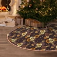 thumbnail image 5 of Sikiie Sunflowers with Skull and Hand Nativity Christmas Tree Skirt, Jesus Christian Winter Holiday Tree Mat Decoration(30-48IN), 5 of 6