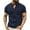 Navy, variant on Oalirro Men's Soft Solid Slim Fit Stretch Short Sleeve V-Neck T-Shirt, Fashion Casual Tee for Men