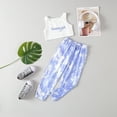 thumbnail image 6 of Esaierr Toddler Kids Summer Clothes 2Pcs Outfits for Girls,Baby Sleeveless Vest + Tie-Dye Print Casual Pants Set for 2-8Years, 6 of 8