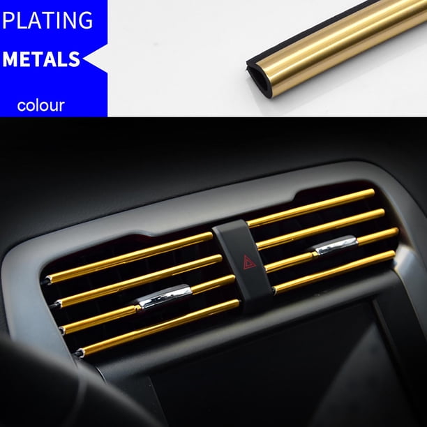 Embellecedores para salidas de ventilación del coche | Decoración en forma de U para salidas de aire acondicionado