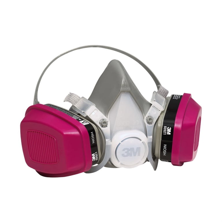 3M Respirator 65021HA1-C, Swept Back Cartridges for Household Use