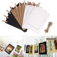 thumbnail image 1 of Vaidha Hanging Album Clip Kraft Paper Photo Frame Strings Rope Clips Sets 10pcs DIY, 1 of 2