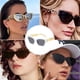 thumbnail image 5 of Las gafas de sol retras modernas del marco grueso forman las gafas de sol de ala ancha, hechas de PC, 5 of 5