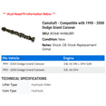 thumbnail image 2 of Camshaft - Compatible with 1990 - 2000 Dodge Grand Caravan 1991 1992 1993 1994 1995 1996 1997 1998 1999, 2 of 2