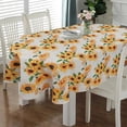 thumbnail image 1 of Oval Tablecloth 60 x 84 Inch, Sunflower Flower Tablecloth for Oval Table, Fabric Wrinkle Free Washable Waterproof Tablecloth Oval Table Cloth for Kitchen Dining Room Table, 1 of 5