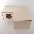 thumbnail image 4 of Sinyiin Hamster Wood House Hideout Detachable Roof for Young Guinea Pigs Small Animals, 4 of 10