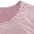 thumbnail image 6 of GUACER Womens Off Shoulder Blouses Fashion Sequin Ribbed Solid Loose Casual Short Sleeve Tops, 6 of 7