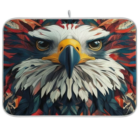 Kitchen Drying Mat 16x18In Drying Dish Mat Dish Drying Mats Kitchen Countertop Multi-Function Drain Drying Mat Kitchen Table Red Vulture