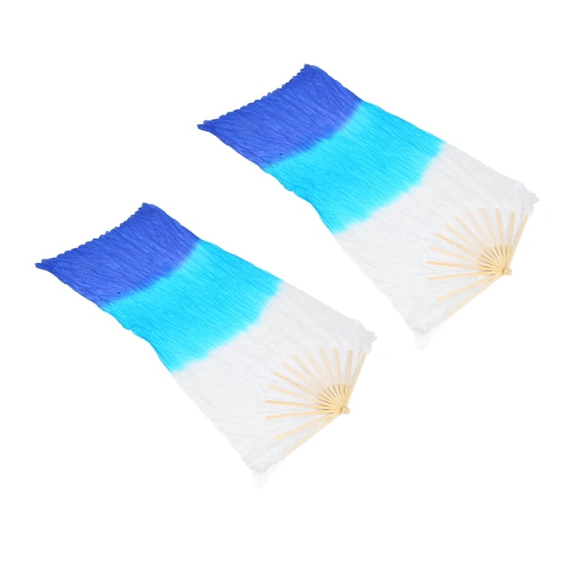 Ventilador De Danza Del Vientre De Seda Artificial, Accesorios De 2 Piezas De 1.5m Ventilador De Danza Del Vientre De Seda Artificial Para Baile Cuadrado
