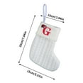 thumbnail image 3 of Deeceymbur Durable Knitted Embroidered Letter Christmas Stocking Easy Hang Festive Ambience Decor Home Christmas Party Sock, 3 of 6