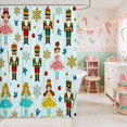 thumbnail image 2 of Erosebridal Ballet Waterproof Shower Curtain 72Wx72L Dance Bathroom Curtain, Black Green, 2 of 5