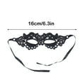 thumbnail image 3 of Women's Elegant Lace Masquerade Mask, Half Face Hollow Design for Carnival Parties, Weddings, Graduations and Special Events with Adjustable Elastic Band (Half Face Hollow Mask, 1pc), 3 of 3