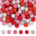 thumbnail image 2 of Juego de cuentas de arcilla con diamantes de imitación de 10 mm de Beads Novani, 240 unidades, rosas, 2 of 8