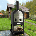 thumbnail image 2 of Polar Aurora Wood Fired Outdoor Pizza Oven 56 inch, Black - Waterproof Cover, Portable, 2 of 7