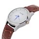 thumbnail image 5 of Diseño Del Reloj De De Moda Las Mujeres De Disco Blanco De Cuero Marrón Reloj Ocasional Sunnimix reloj, 5 of 8