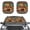 Aztec Geometric Baby Highland Cow Butterfly, variant on Uorisanigo Car Sun Shade Windshield Retro American Flag Sunflower Rectangular Front Window Visor Shade Pack of 2 Sun Visor Sunlight Protector Car Windshield Sun Shade for Most Cars