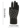 thumbnail image 5 of Dnzceghtig Guantes De Invierno Guantes De Pantalla Táctil Hombres Guantes De Invierno Cálidos Pantalla Táctil Casual Estiramiento Grueso, 5 of 5